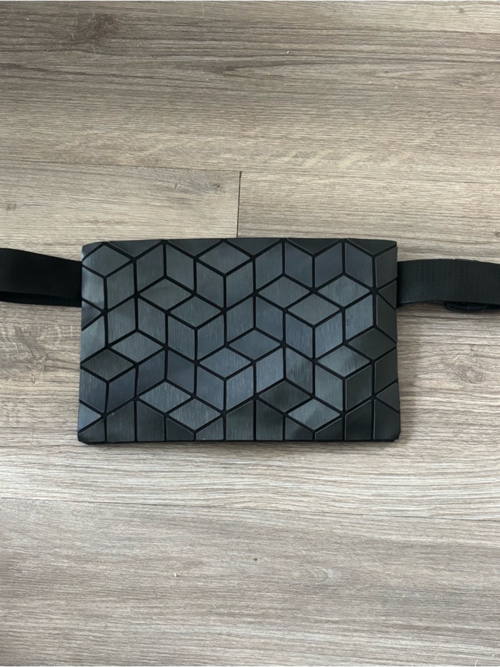 Patrizia Luca Black Geometric Belt Bag